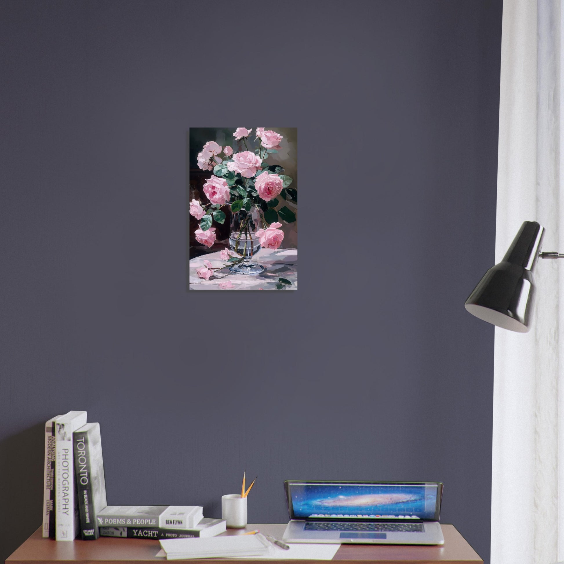 Ephemeral Blooms in Repose - Floral Art-print-on-foam-board