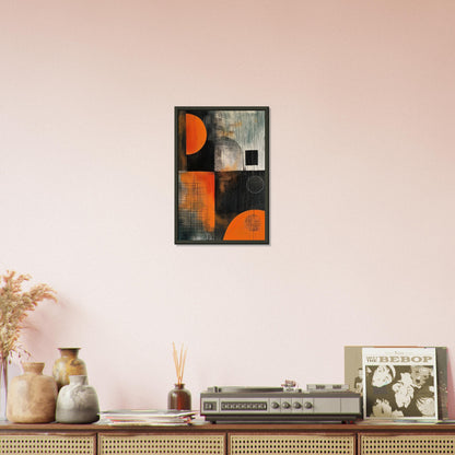 Harmony in Asymmetry - Abstract wall art-print-in-aluminum-frame