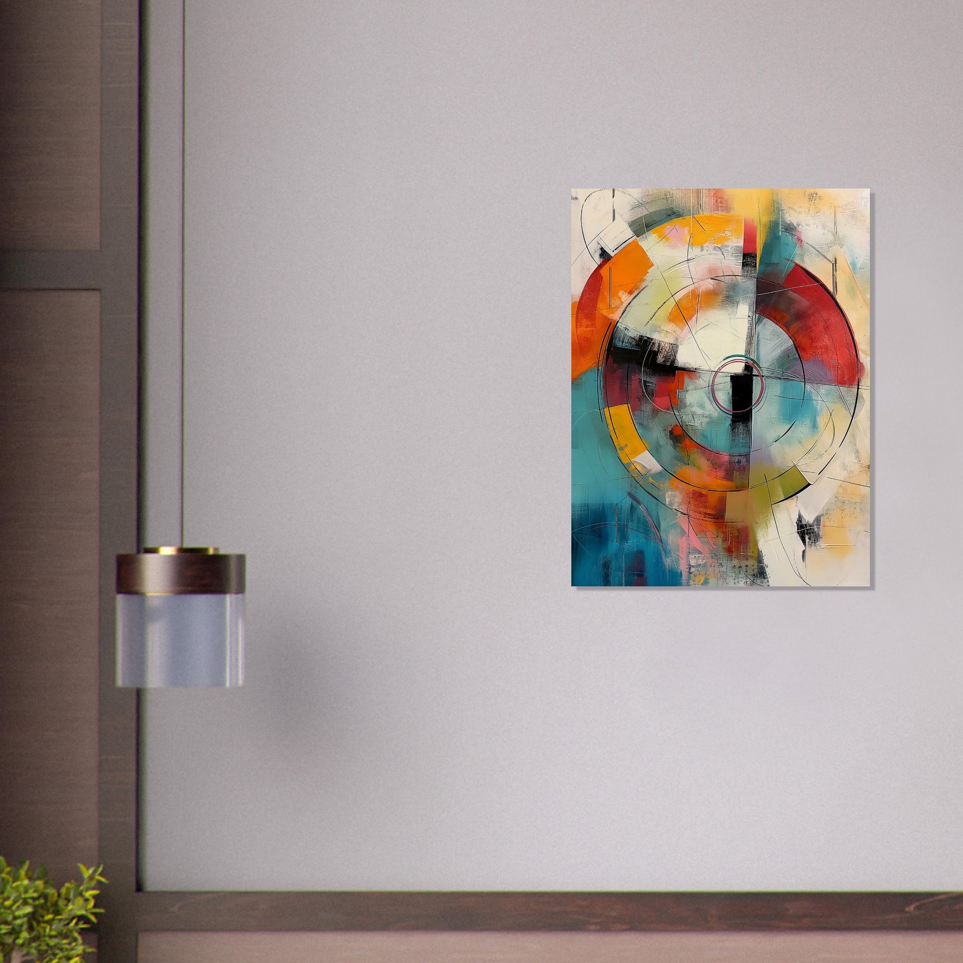 Chromatic Pulse - Modern Abstract Art-poster