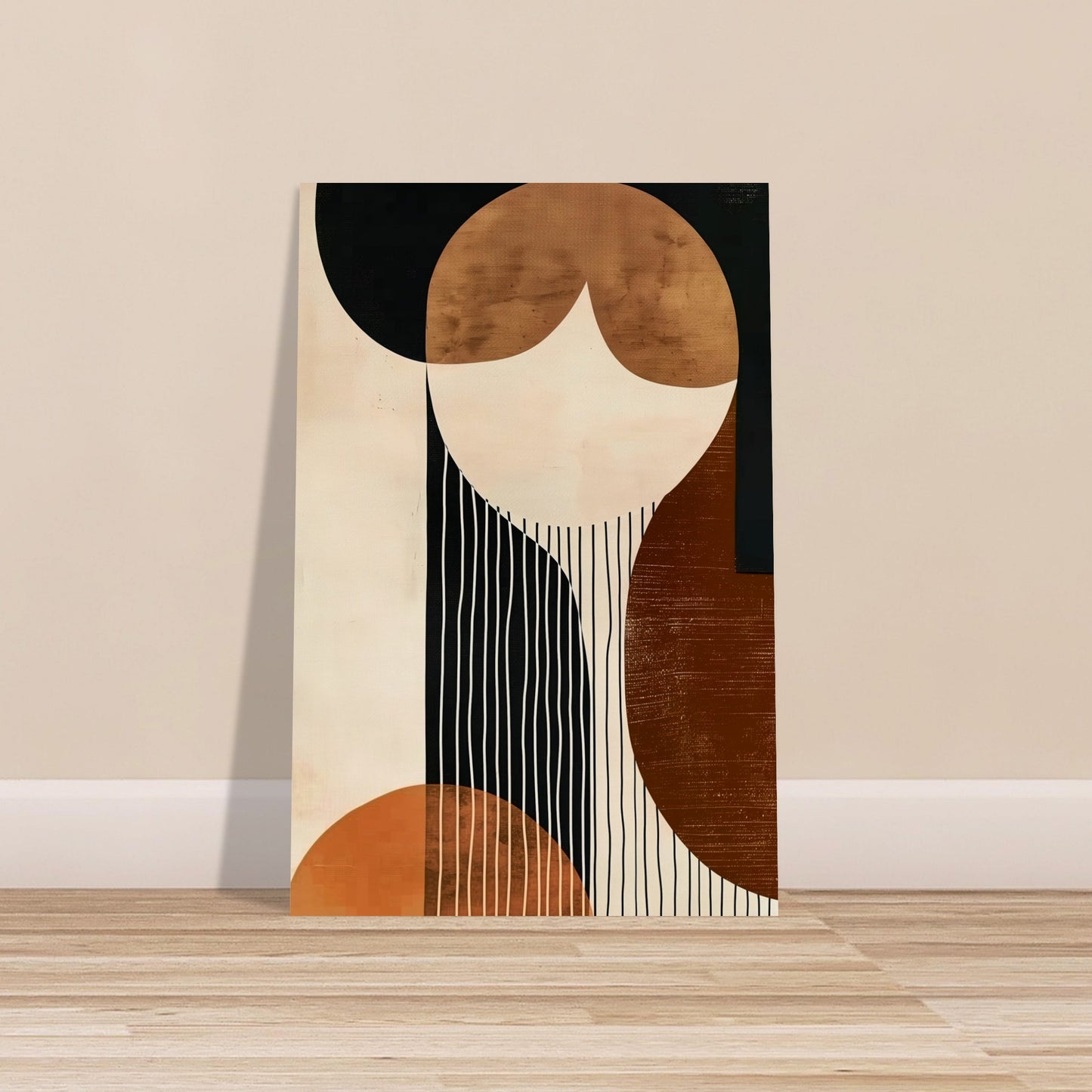 Harmonic Contrasts - The Elegance of Simplicity - Abstract wall art-poster