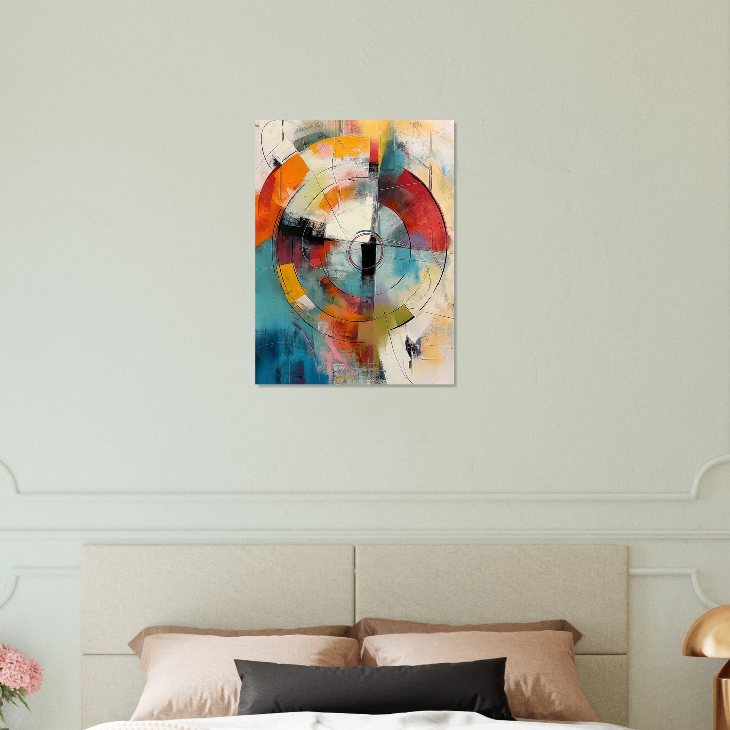 Chromatic Pulse - Modern Abstract Art-print-on-foam-board