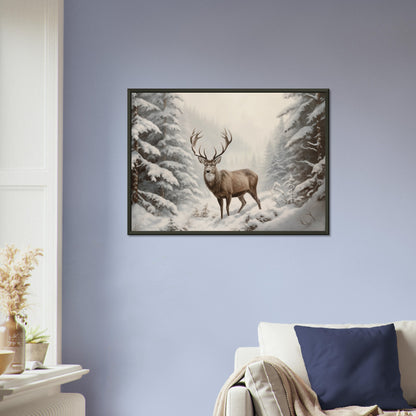 Sovereign of the Snow - Nature Art-print-in-aluminum-frame