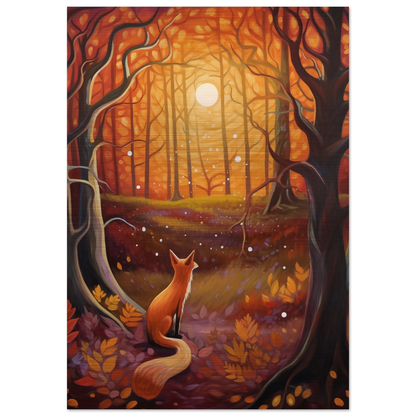 Autumn's Sentinel - Nature Art-print-on-aluminum