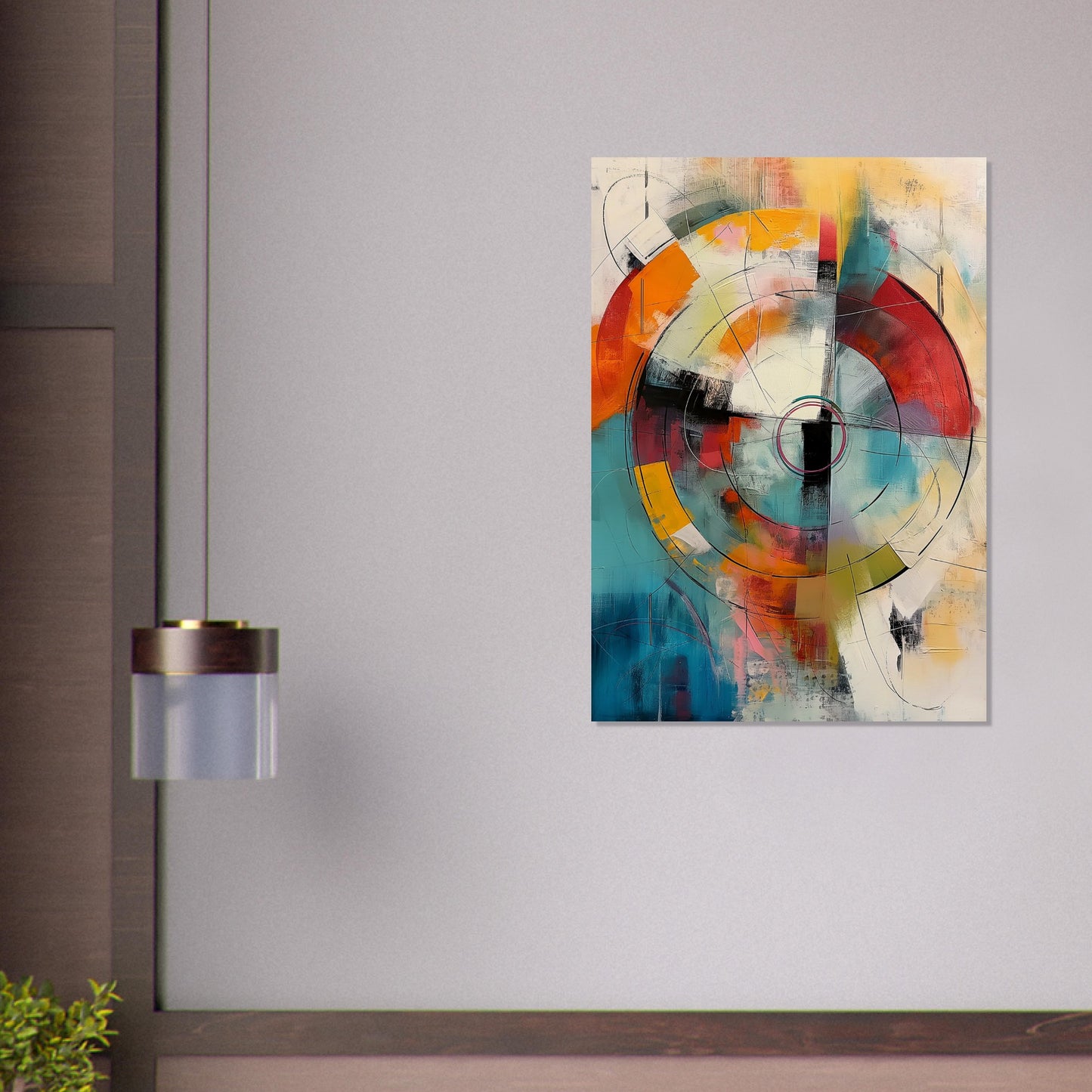 Chromatic Pulse - Modern Abstract Art-poster