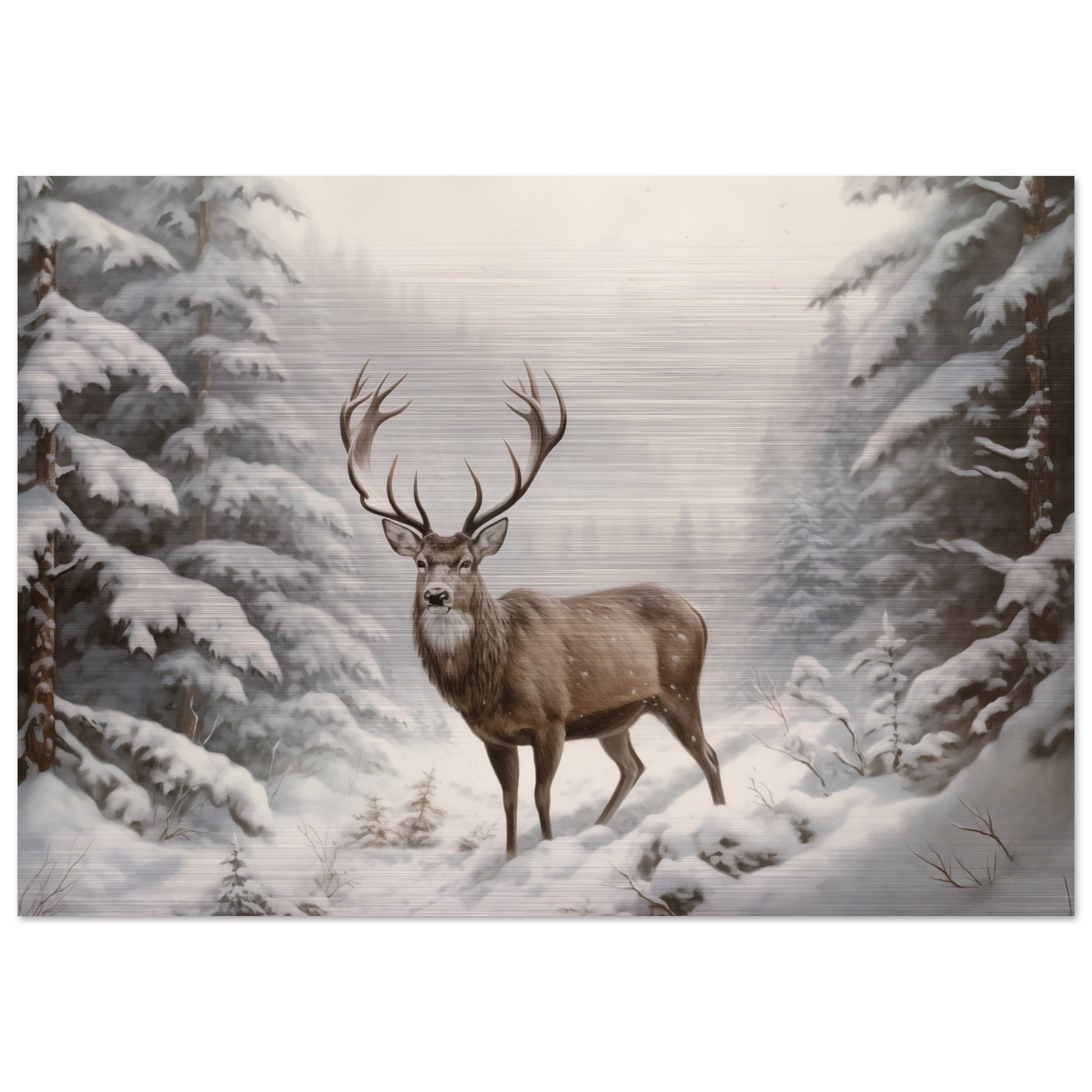 Sovereign of the Snow - Nature Art-print-on-aluminum