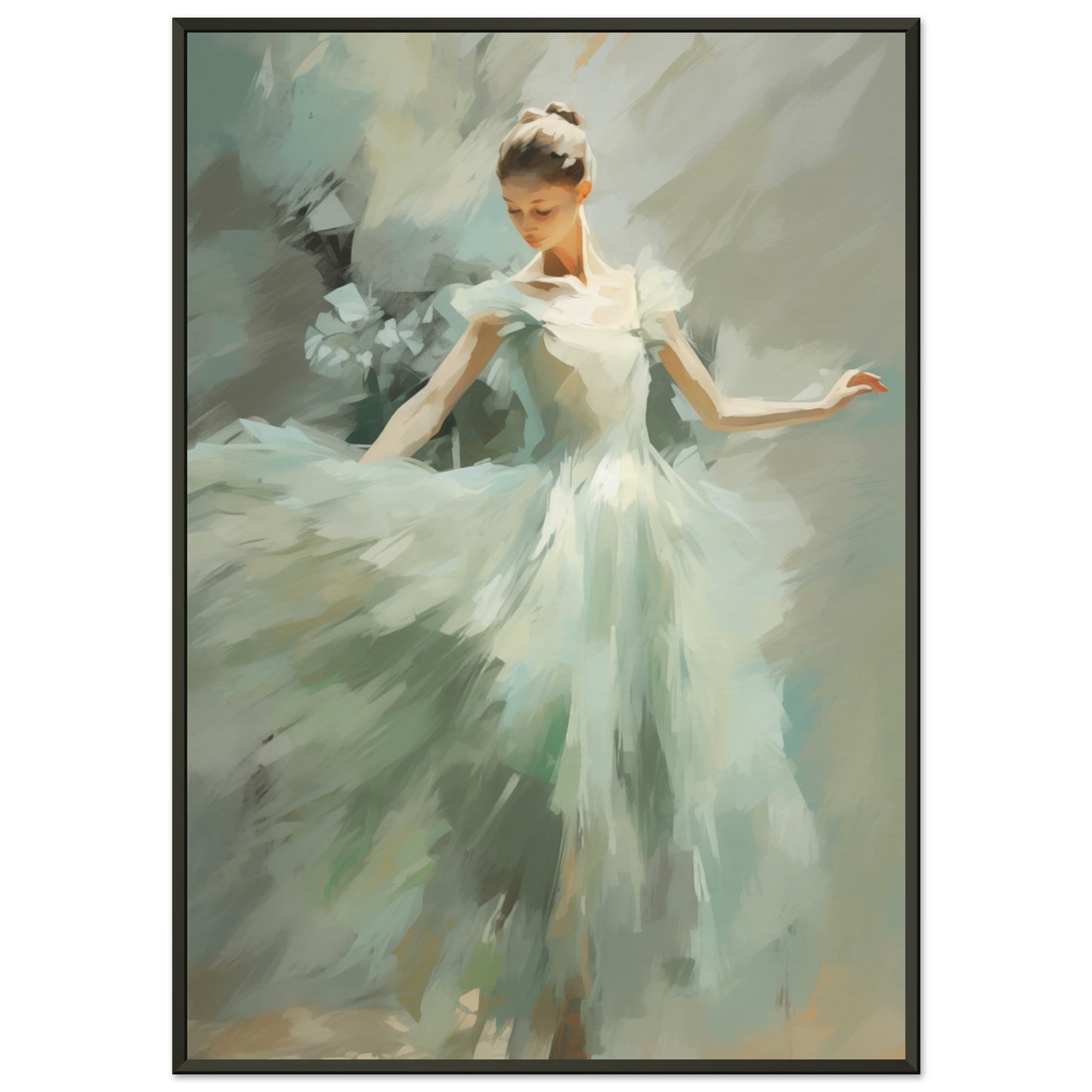 Emerald Elegance - Fine arts-print-in-aluminum-frame