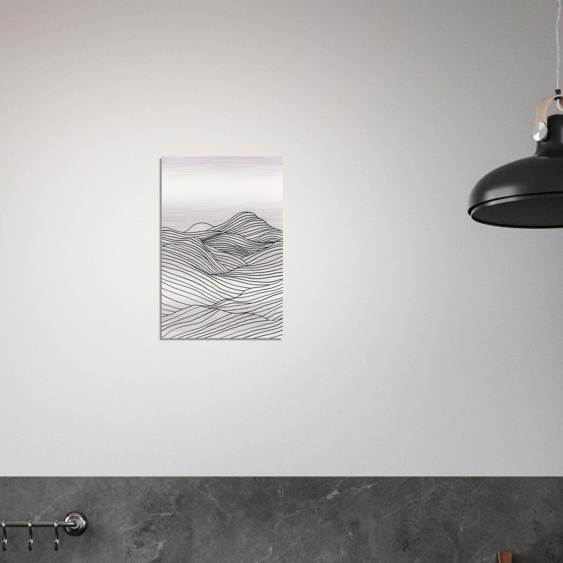 Linear Landscape - Abstract wall art-print-on-aluminum