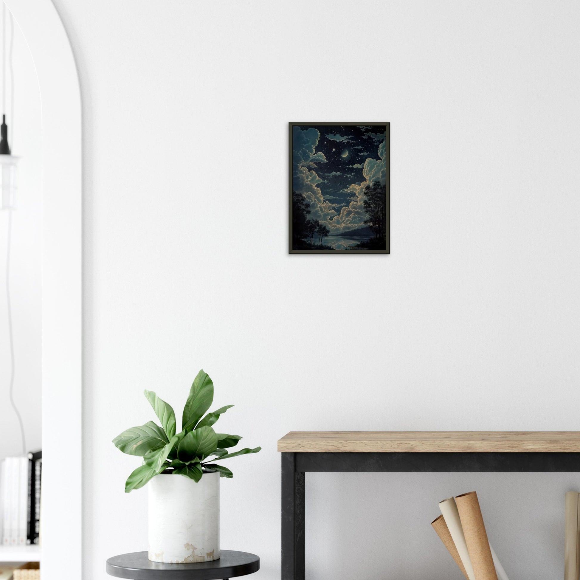 Celestial Symphony - Landscape Art-print-in-aluminum-frame