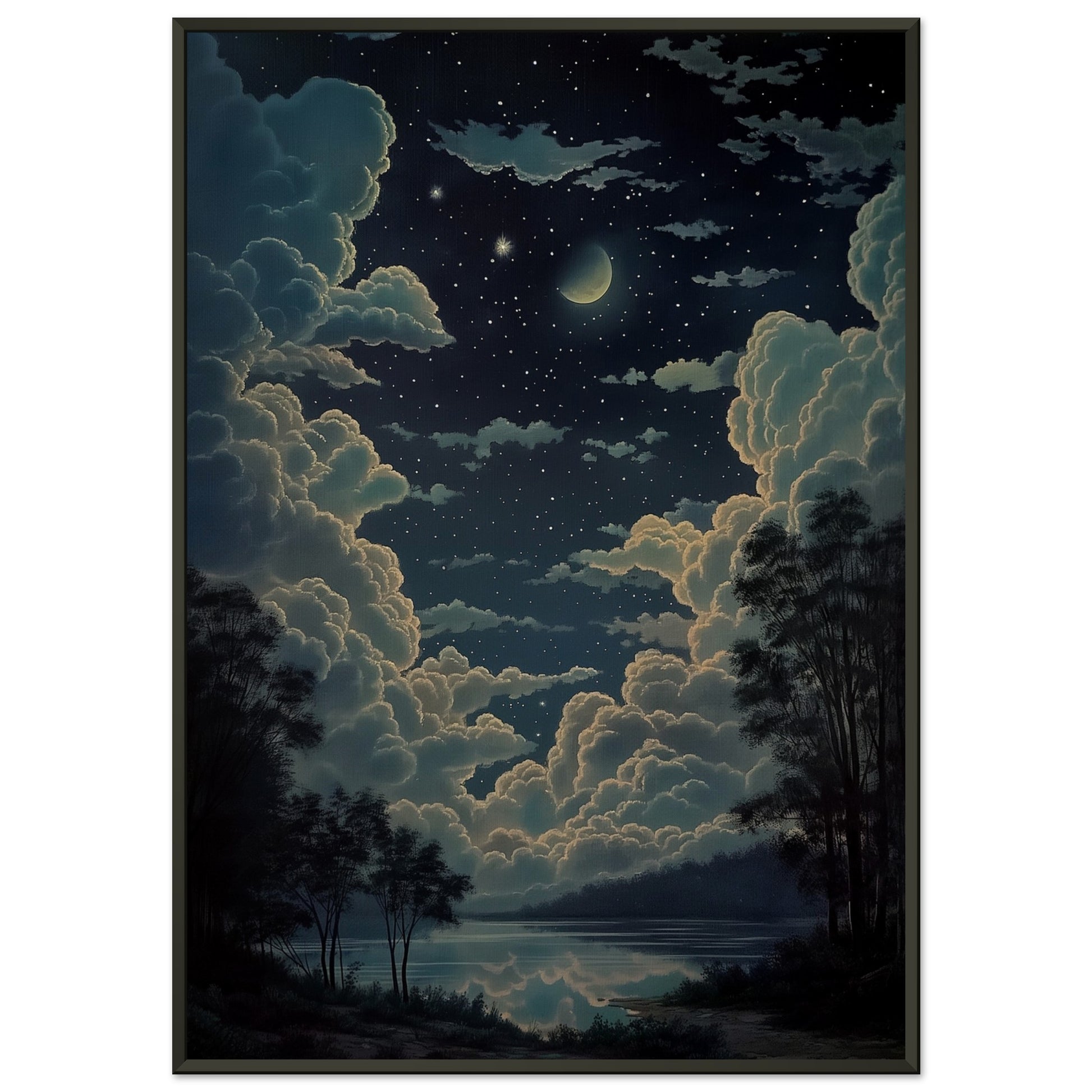 Celestial Symphony - Landscape Art-print-in-aluminum-frame