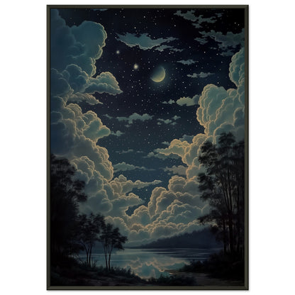 Celestial Symphony - Landscape Art-print-in-aluminum-frame