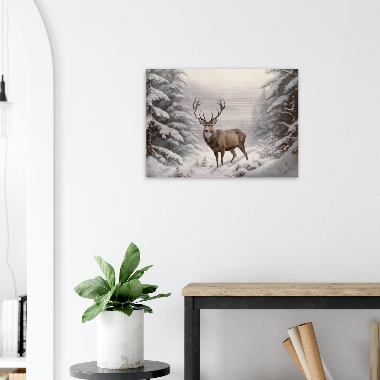 Sovereign of the Snow - Nature Art-print-on-aluminum