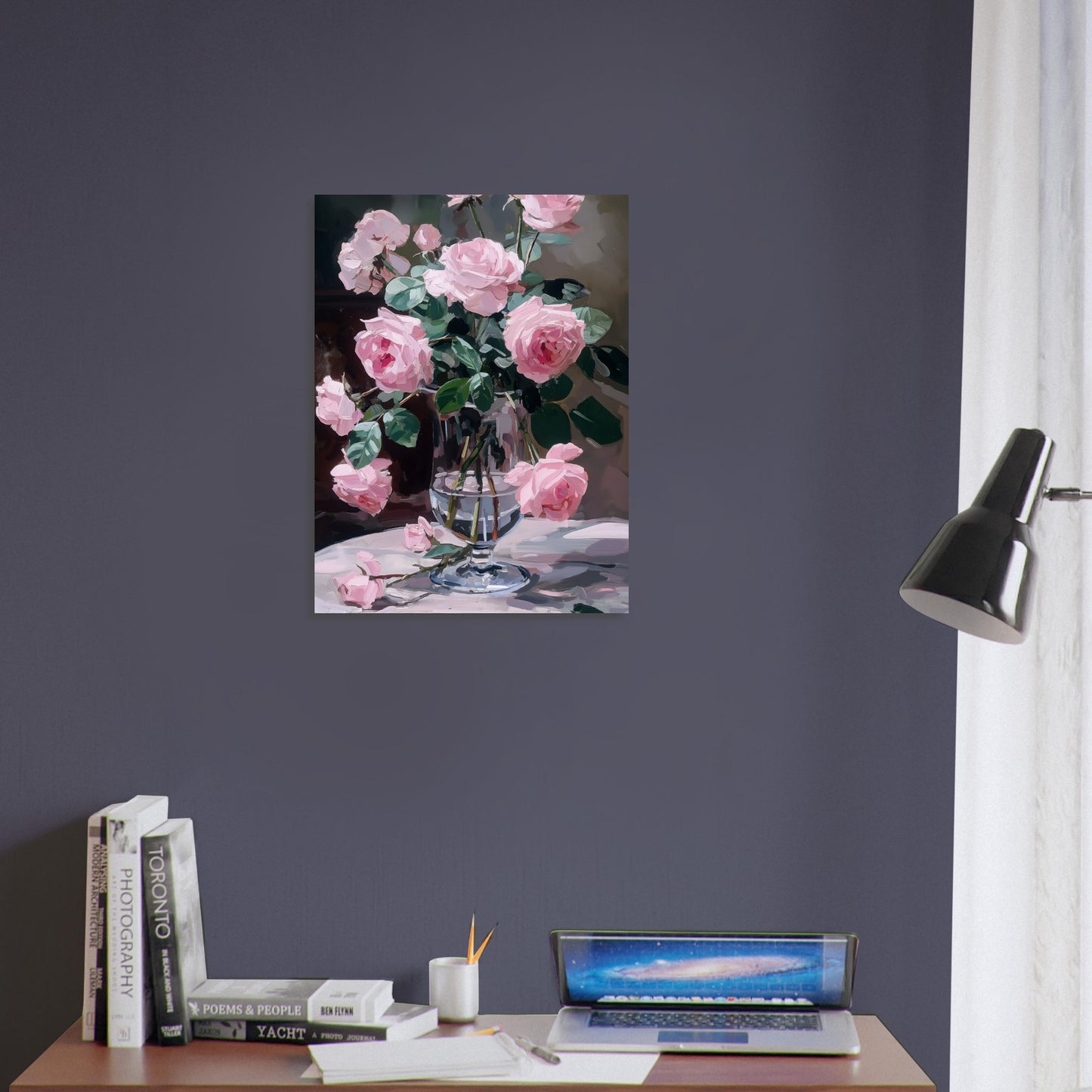 Ephemeral Blooms in Repose - Floral Art-print-on-foam-board