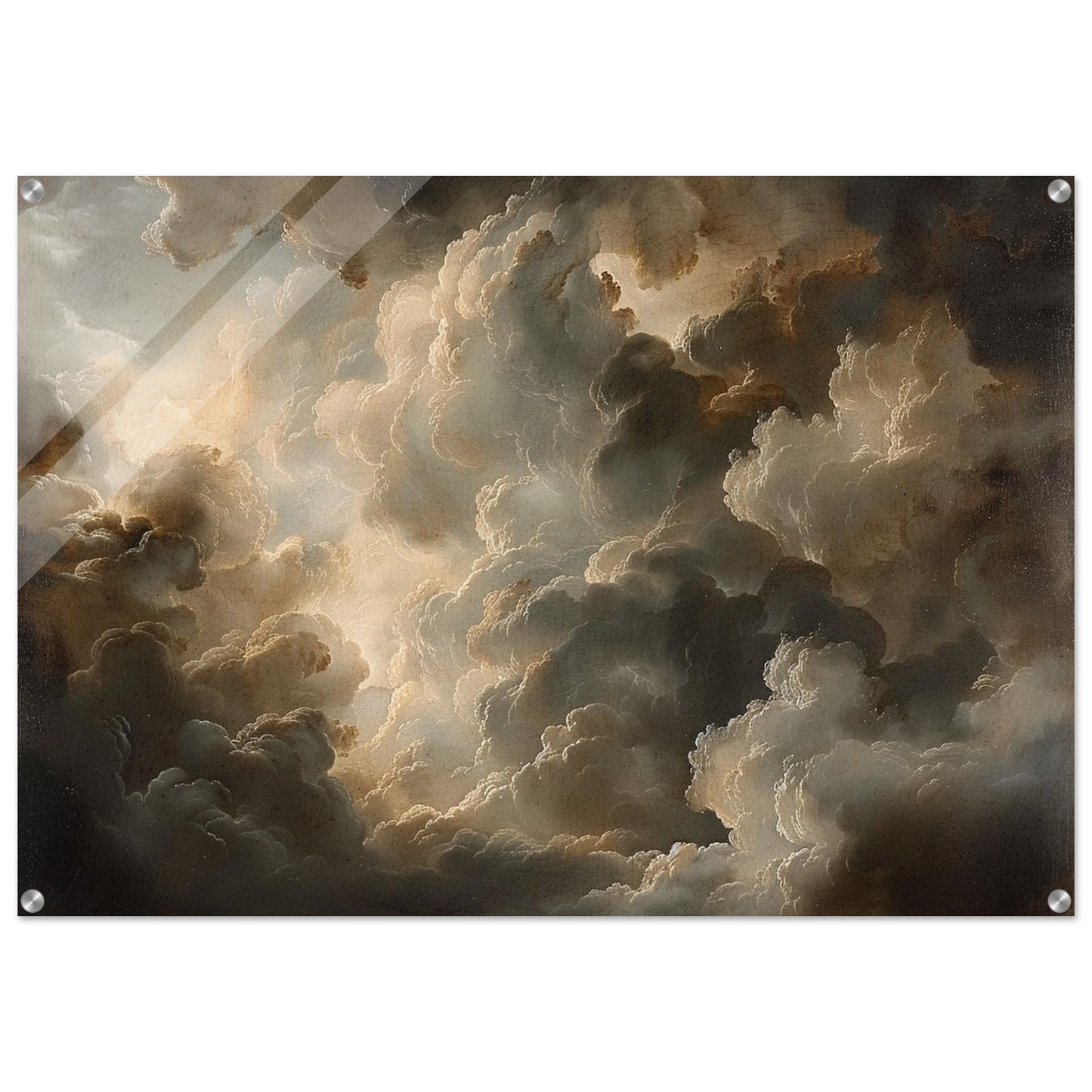 Majesty Above - The Theatrical Cloudscape Canvas - Nature Art-print-on-acrylic