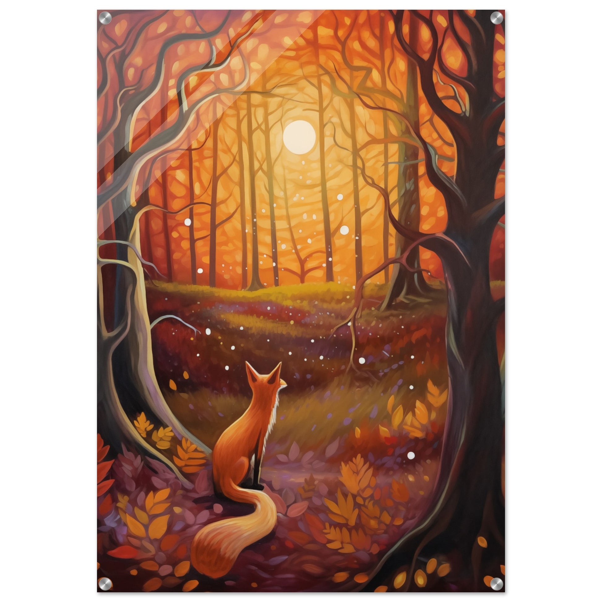 Autumn's Sentinel - Nature Art-print-on-acrylic