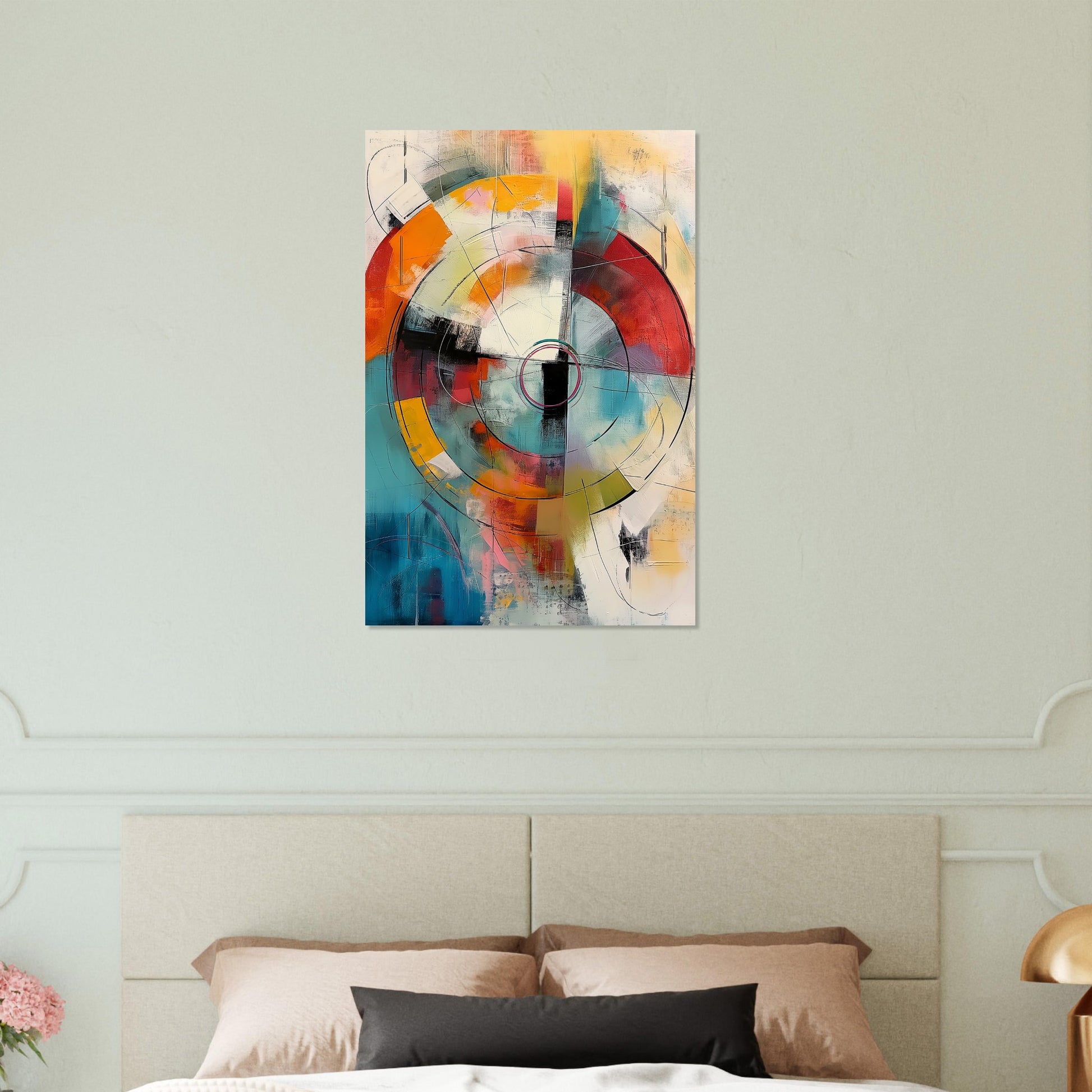 Chromatic Pulse - Modern Abstract Art-print-on-foam-board