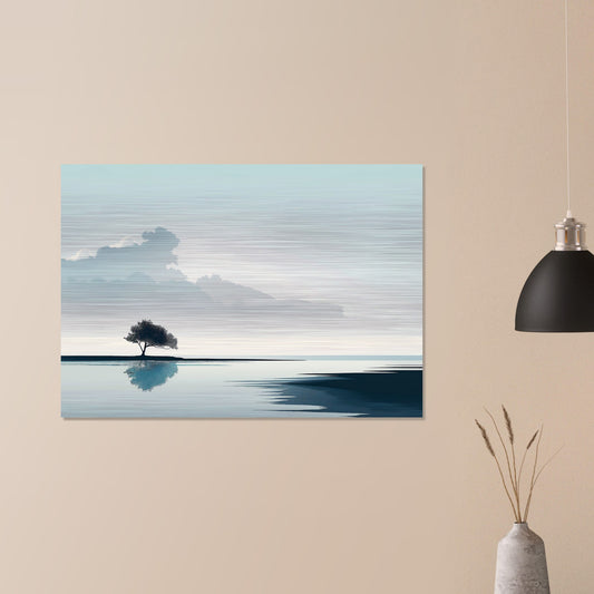 Tranquil Horizons - Landscape Art-print-on-aluminum