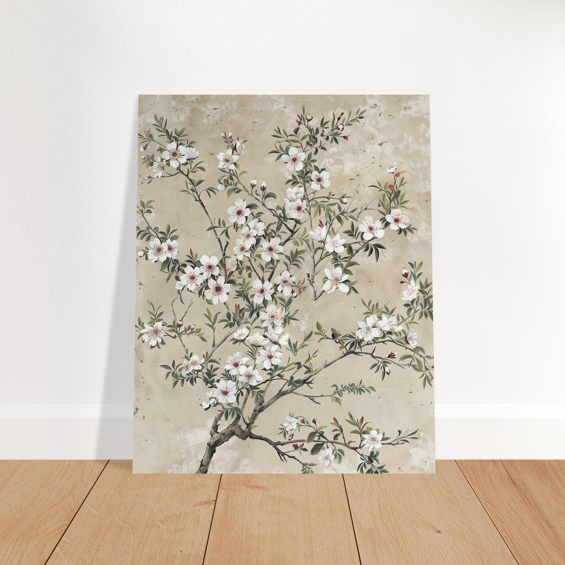 Spring's First Blush - Japanese Sakura Blossoms Art - Floral Art-poster