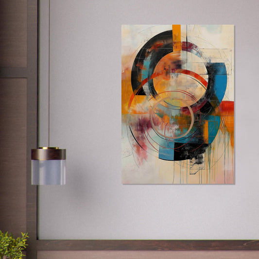 Chromatic Vortex - Modern Abstract Art-poster