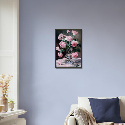 Ephemeral Blooms in Repose - Floral Art-print-in-aluminum-frame