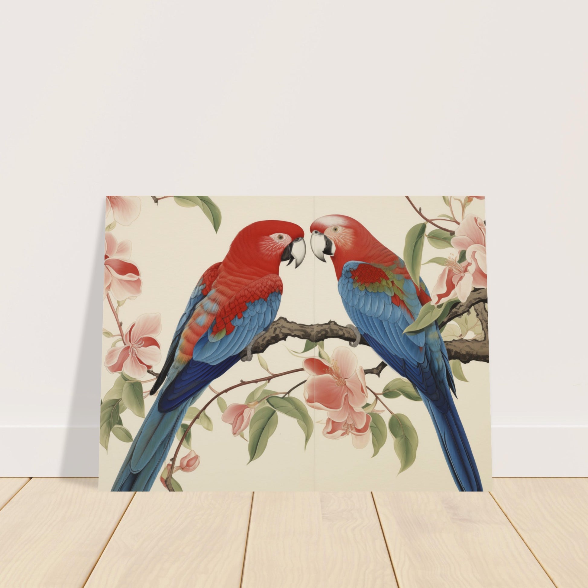 Tropical Duet - Bloom and Plumage - Nature Art-poster