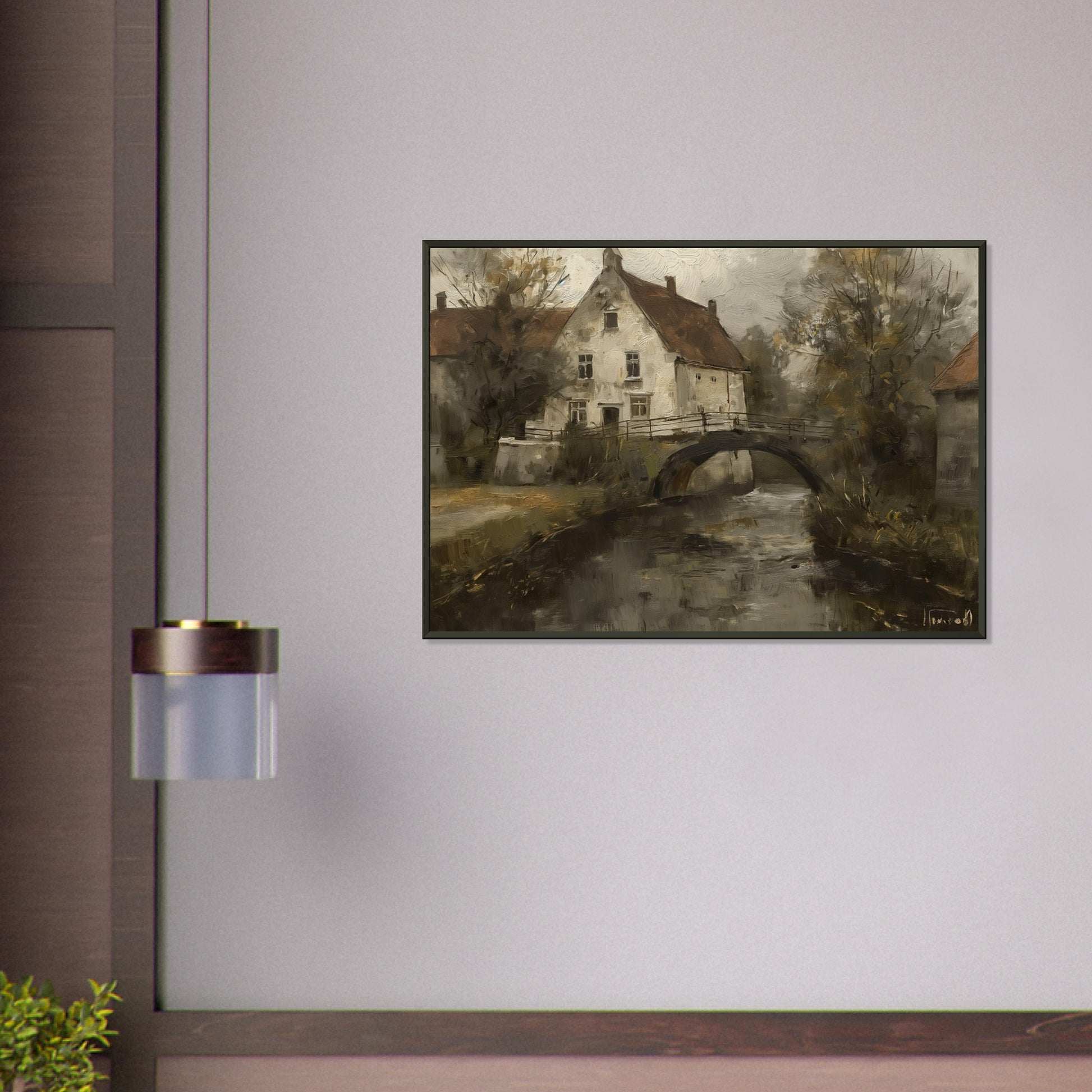 Timeless Reflections - Landscape Art-print-in-aluminum-frame