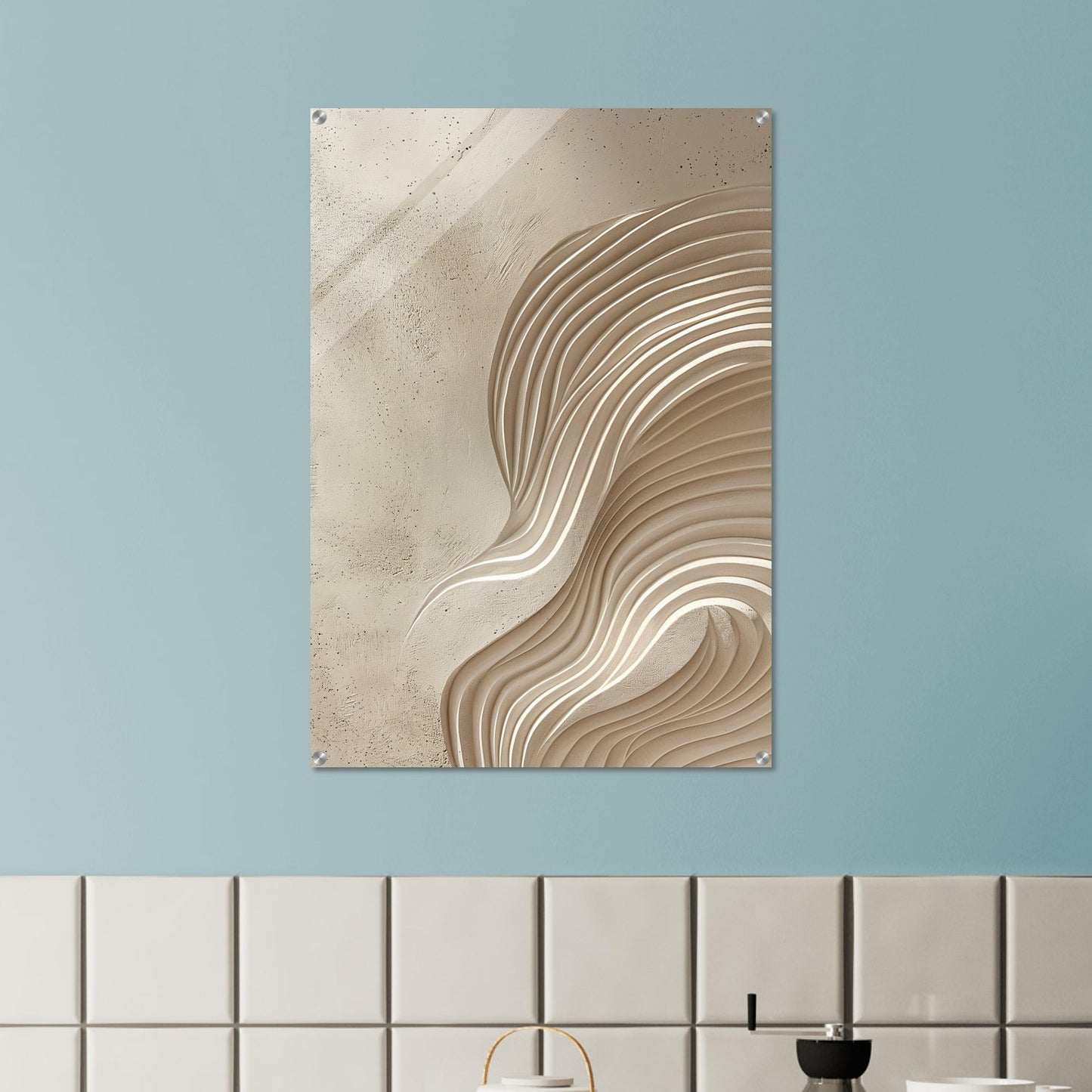 Desert Waves - Abstract wall art-print-on-acrylic