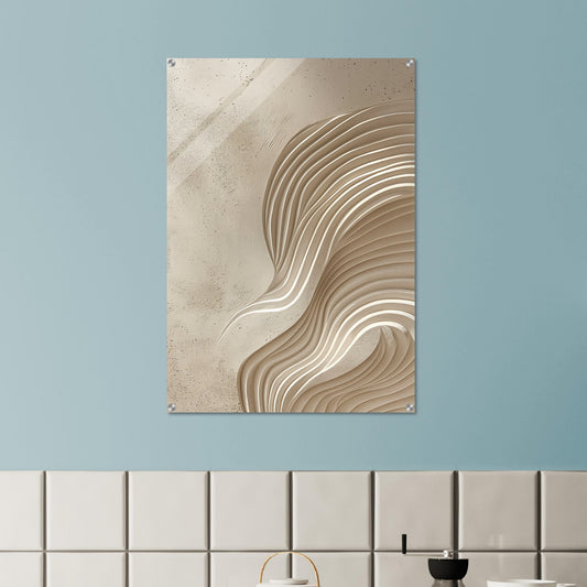 Desert Waves - Abstract wall art-print-on-acrylic