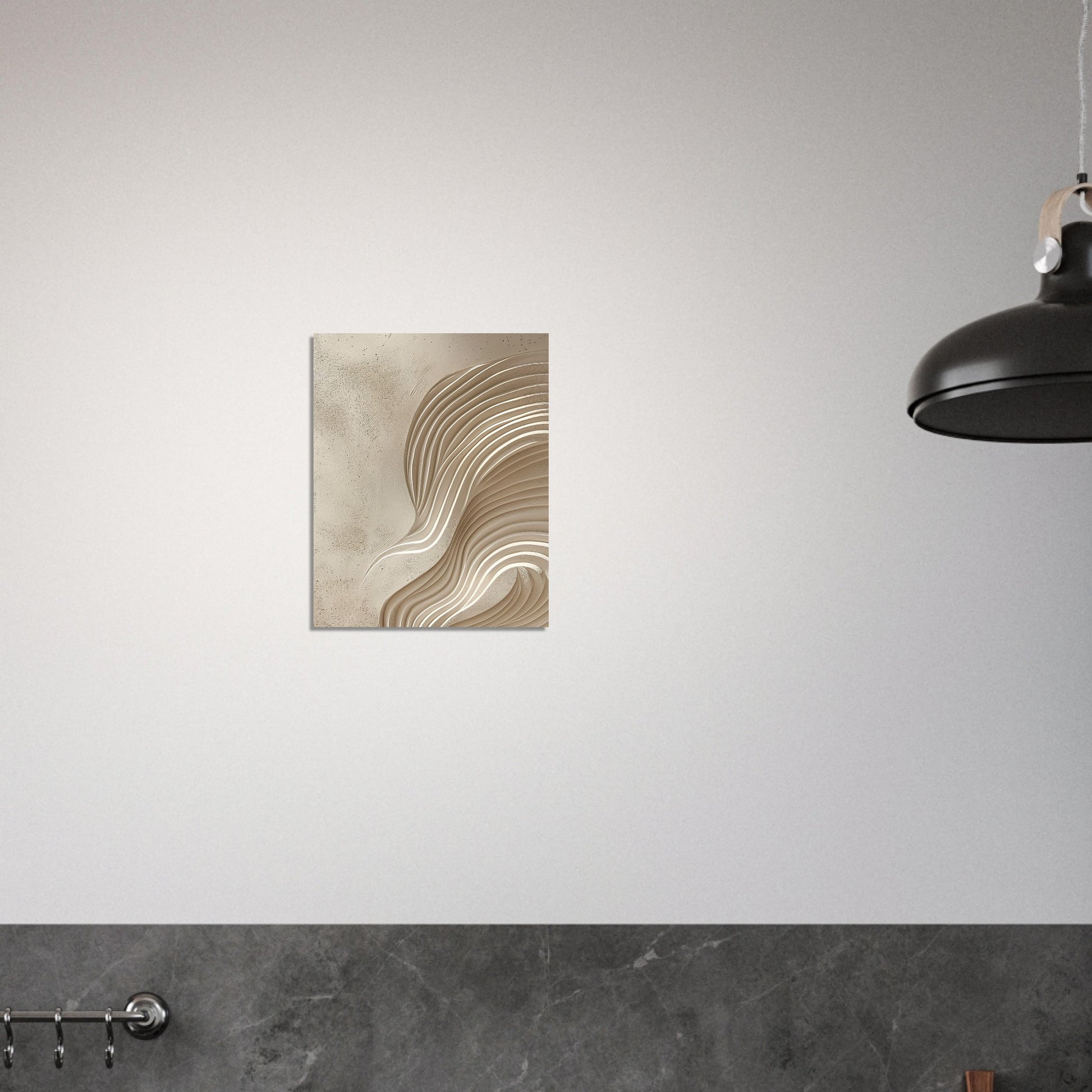 Desert Waves - Abstract wall art-print-on-foam-board