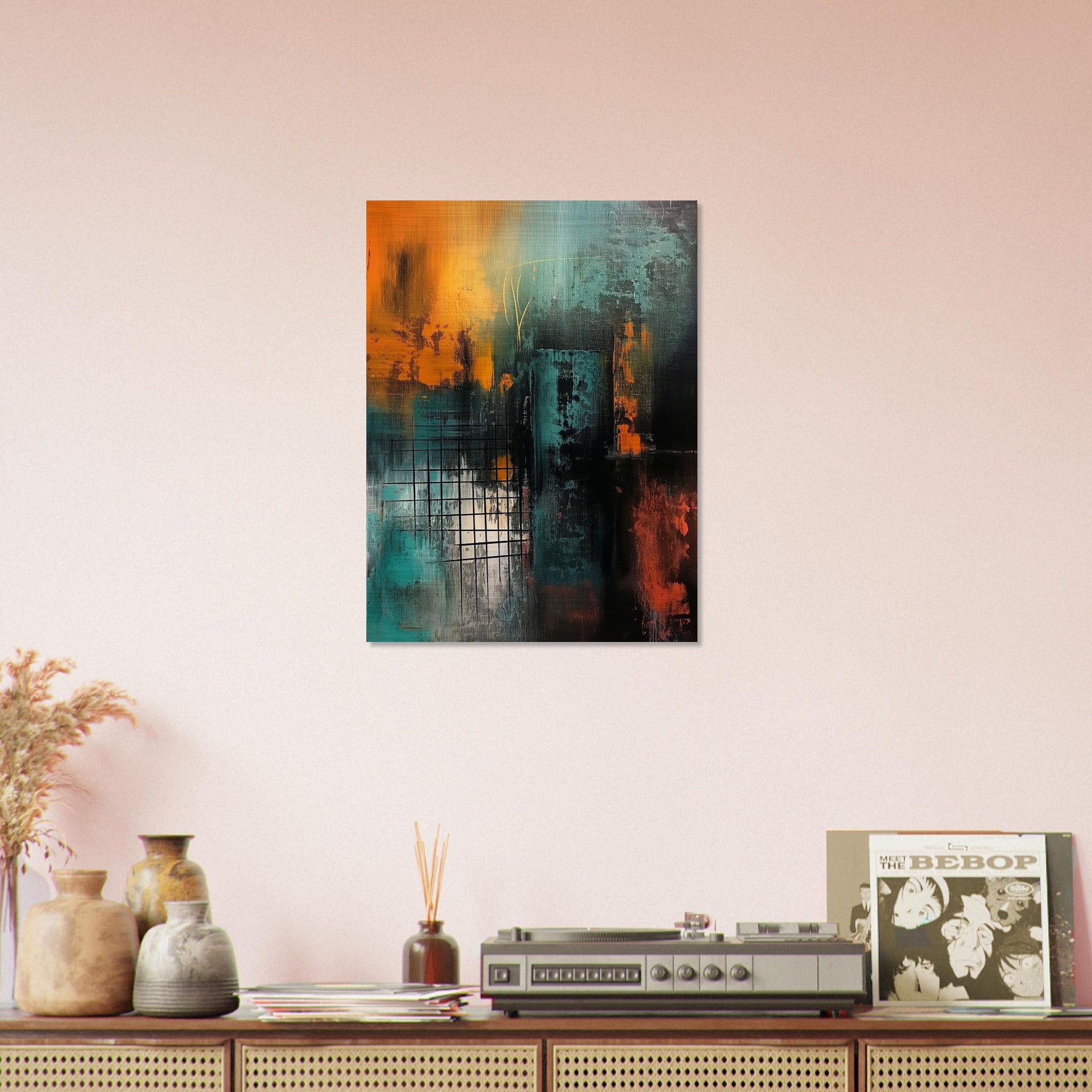 Urban Metamorphosis - Abstract Wall Art-print-on-aluminum