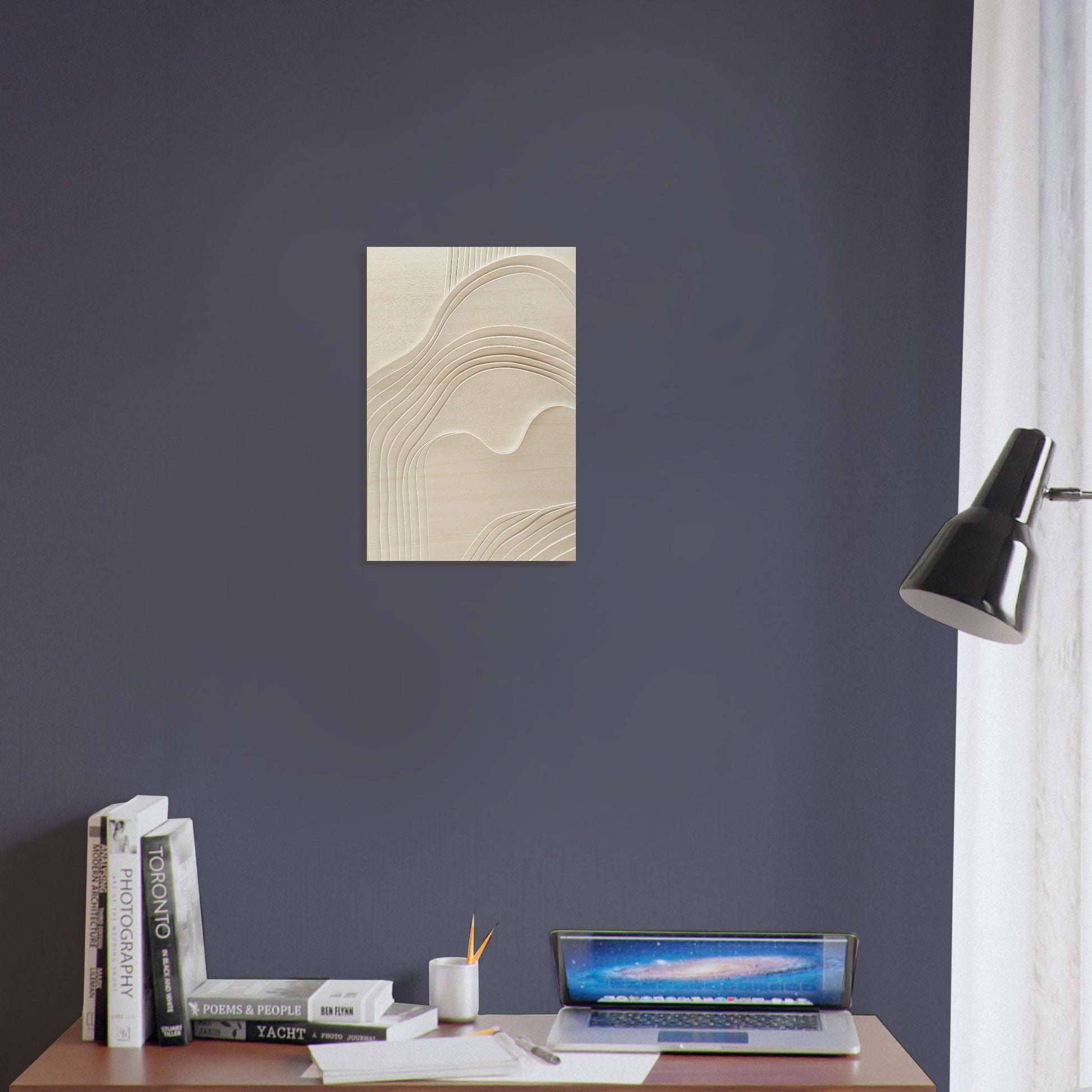 Elegant Abstraction - Abstract wall art-print-on-wood