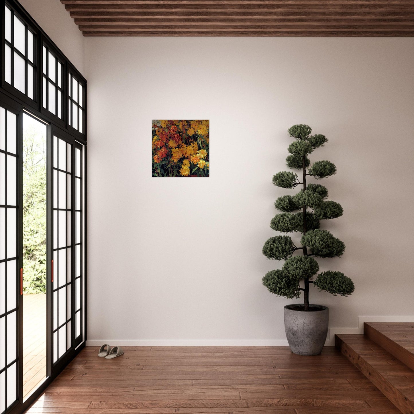 Resplendent Repose - Floral Art-print-on-aluminum