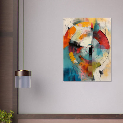 Chromatic Pulse - Modern Abstract Art-poster