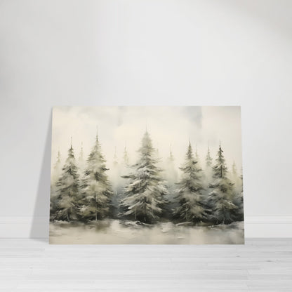 Enchanted Frost - The Winter Forest Ballet - Landscape Art-poster