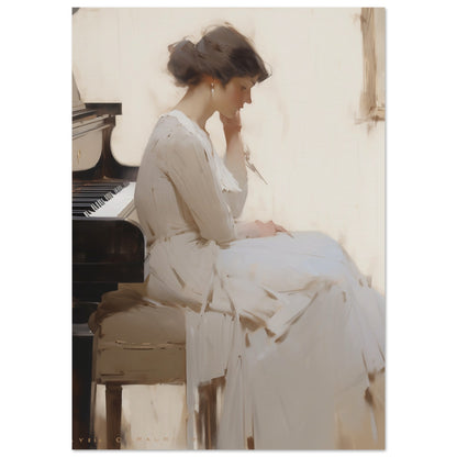 Sonatas Silent Muse A Pensive Melody - Classic Art-poster