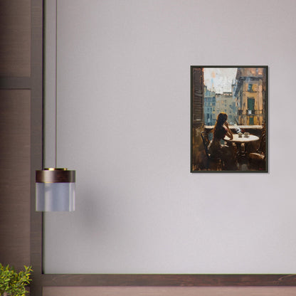 Solitude in the City - Fine arts-print-in-aluminum-frame