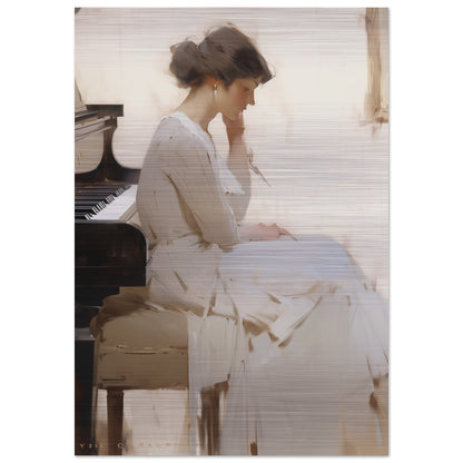 Sonatas Silent Muse A Pensive Melody - Classic Art-print-on-aluminum