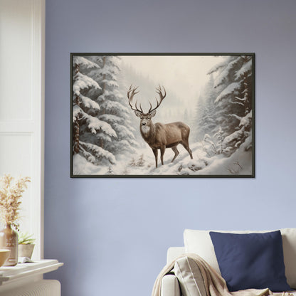 Sovereign of the Snow - Nature Art-print-in-aluminum-frame