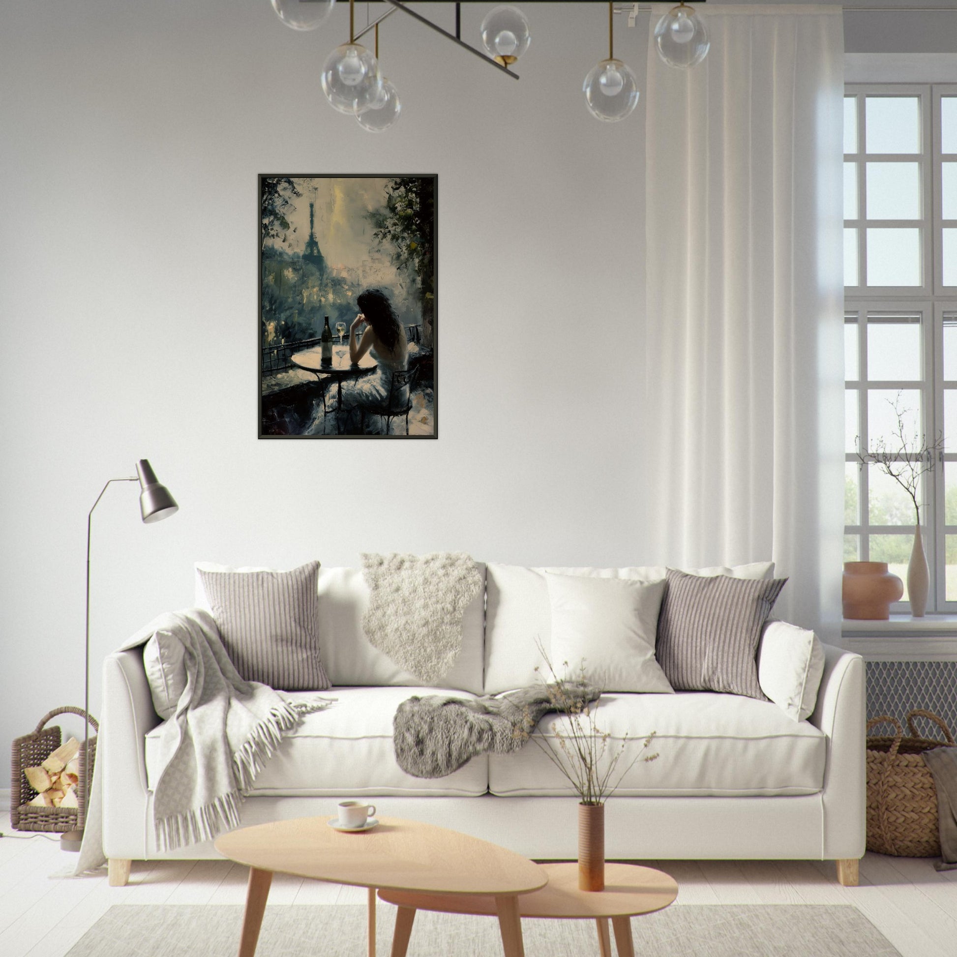 Solitude in Paris - Fine arts-print-in-aluminum-frame