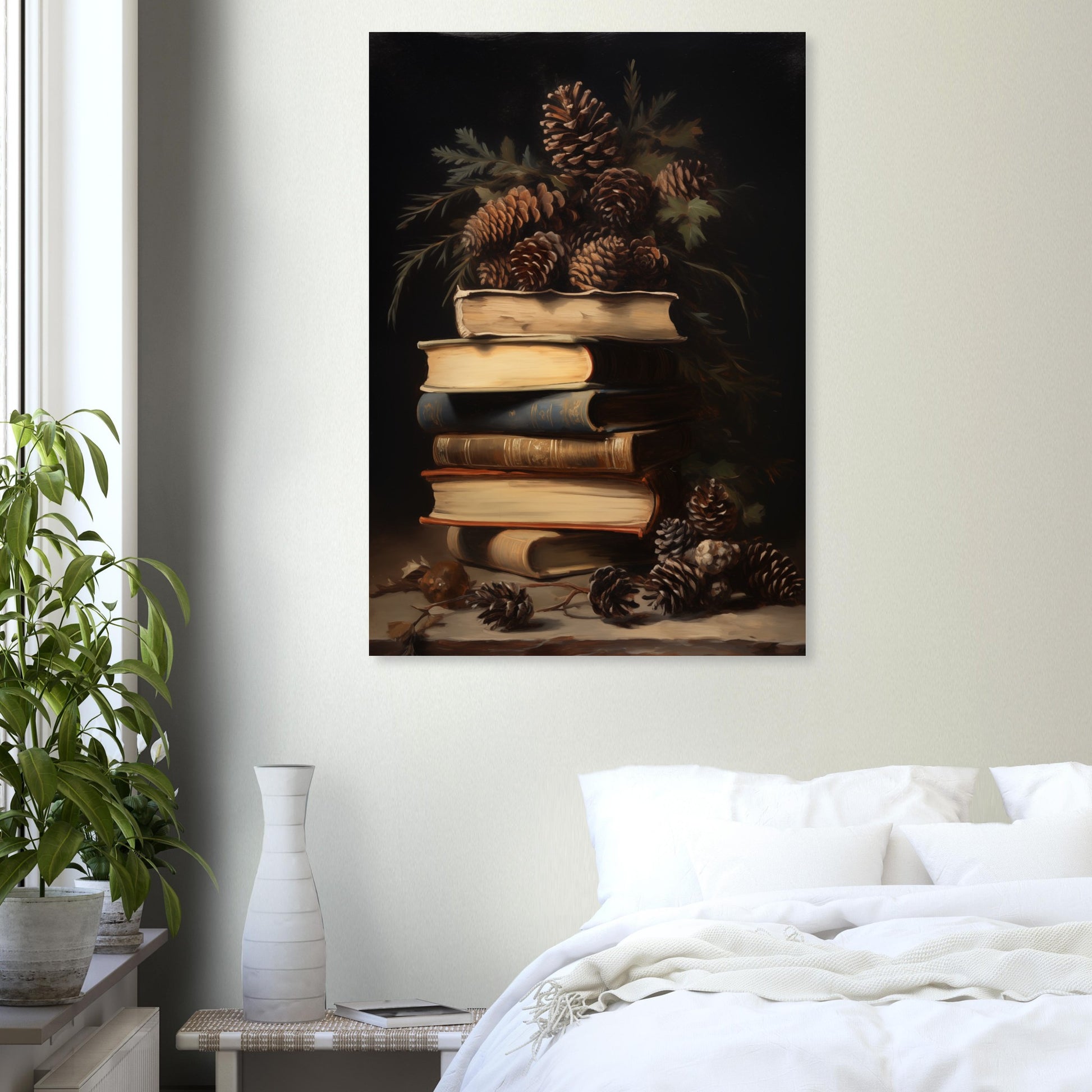 Whispers of the Woodland Library - Still Life Art Pieces-print-on-foam-board