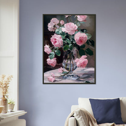 Ephemeral Blooms in Repose - Floral Art-print-in-aluminum-frame