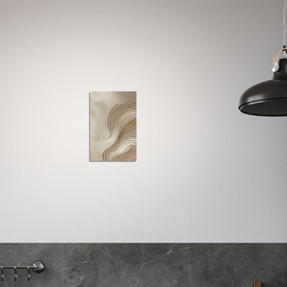 Desert Waves - Abstract wall art-print-on-foam-board