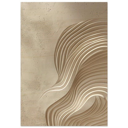 Desert Waves - Abstract wall art-print-on-wood