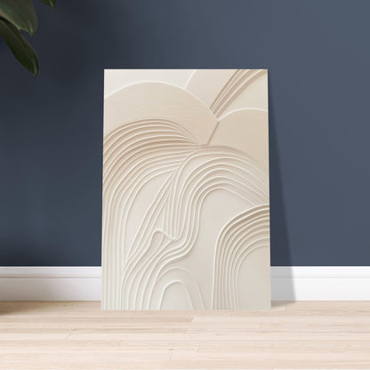 Sculptural Serenity - Abstract wall art-poster