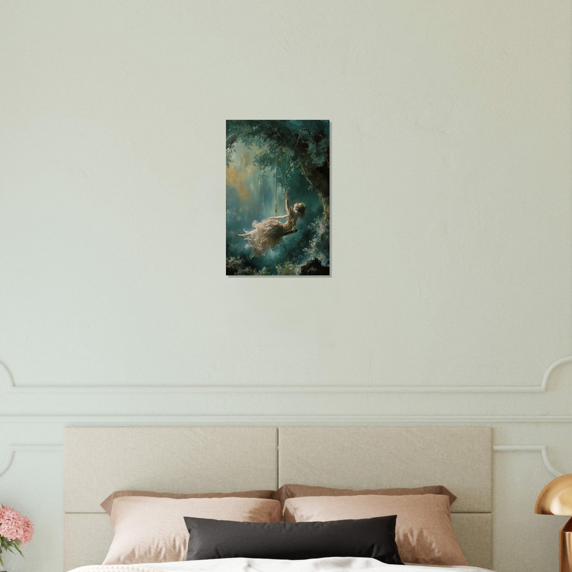 Ethereal Swing - Whispers of Dreams - Classic Art-print-on-foam-board