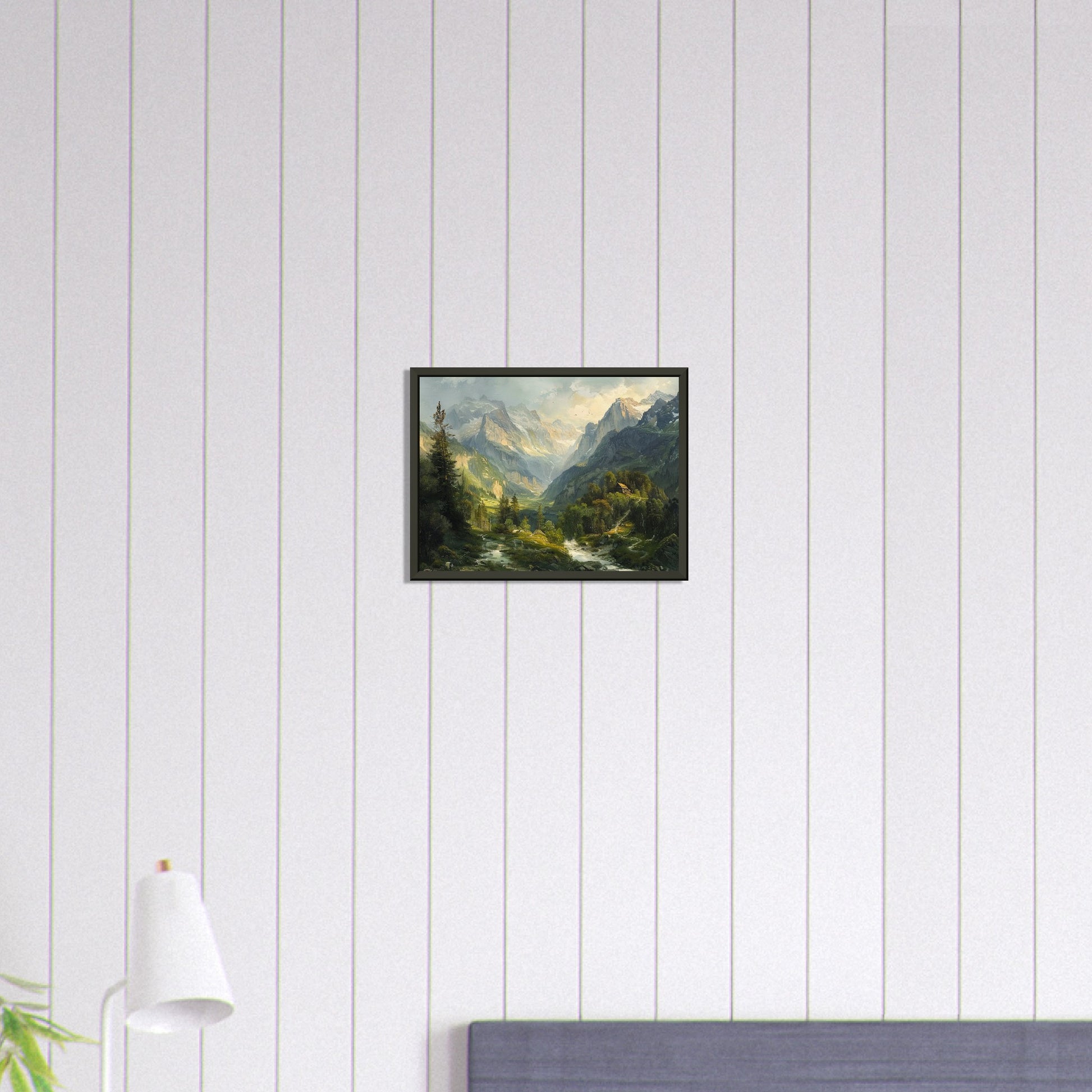 Alpine Serenity - A Portrait of the Tztal Valley - Nature Art-print-in-aluminum-frame