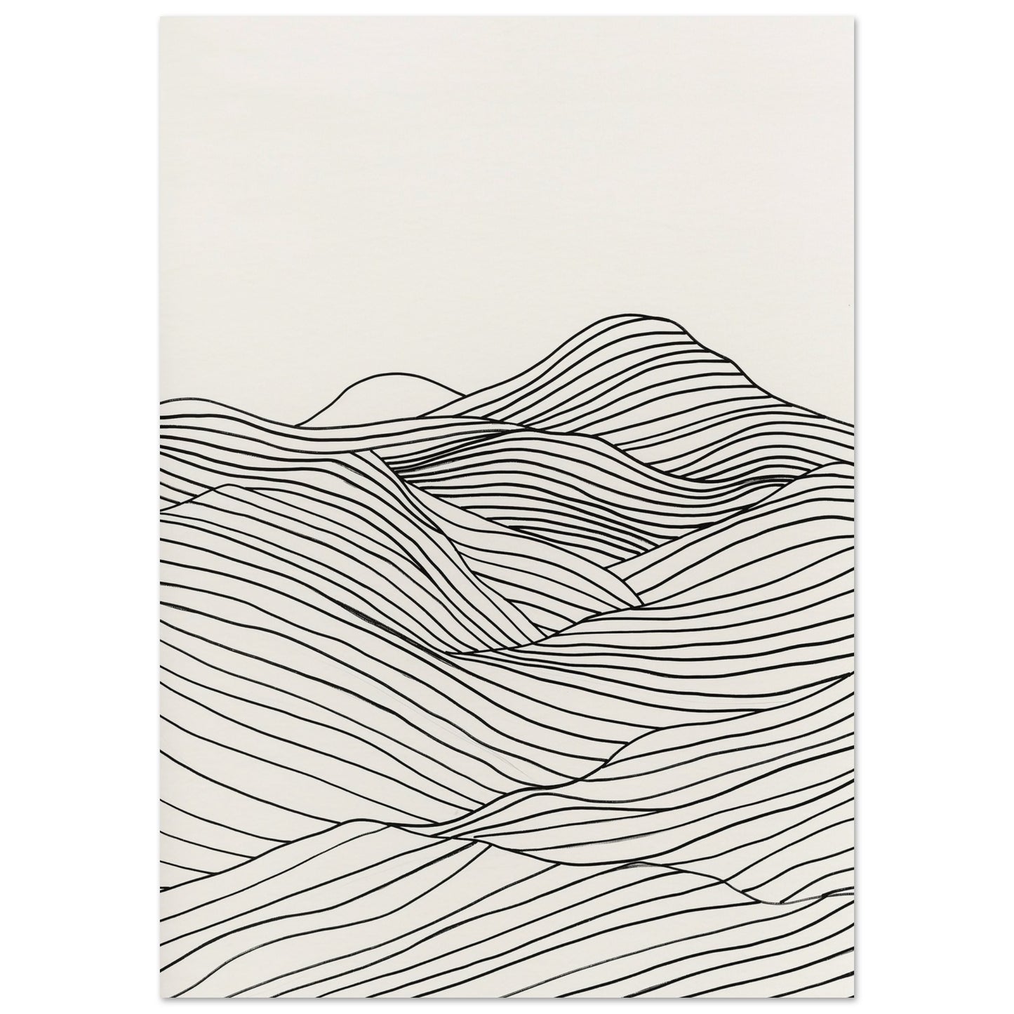 Linear Landscape - Abstract wall art-poster