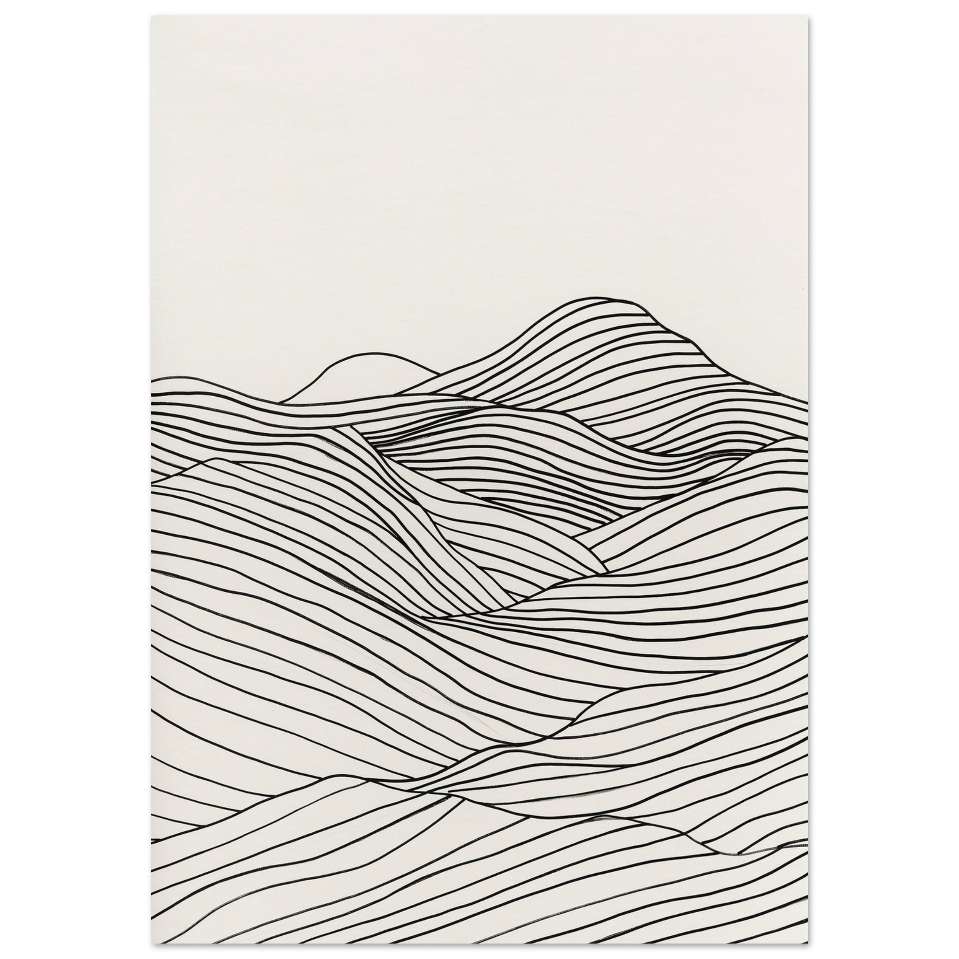 Linear Landscape - Abstract wall art-poster