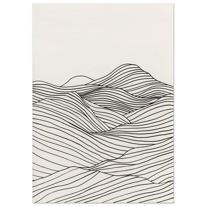 Linear Landscape - Abstract wall art-poster