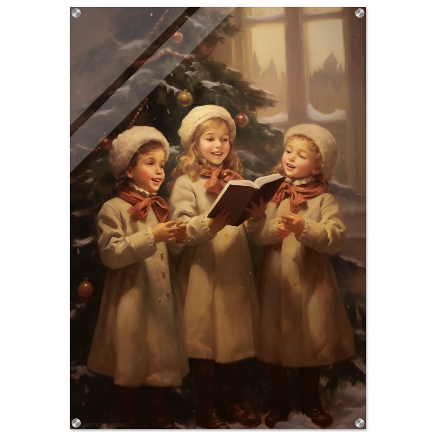 Yuletide Chorus - Joyful Harmony - Fine Arts-print-on-acrylic