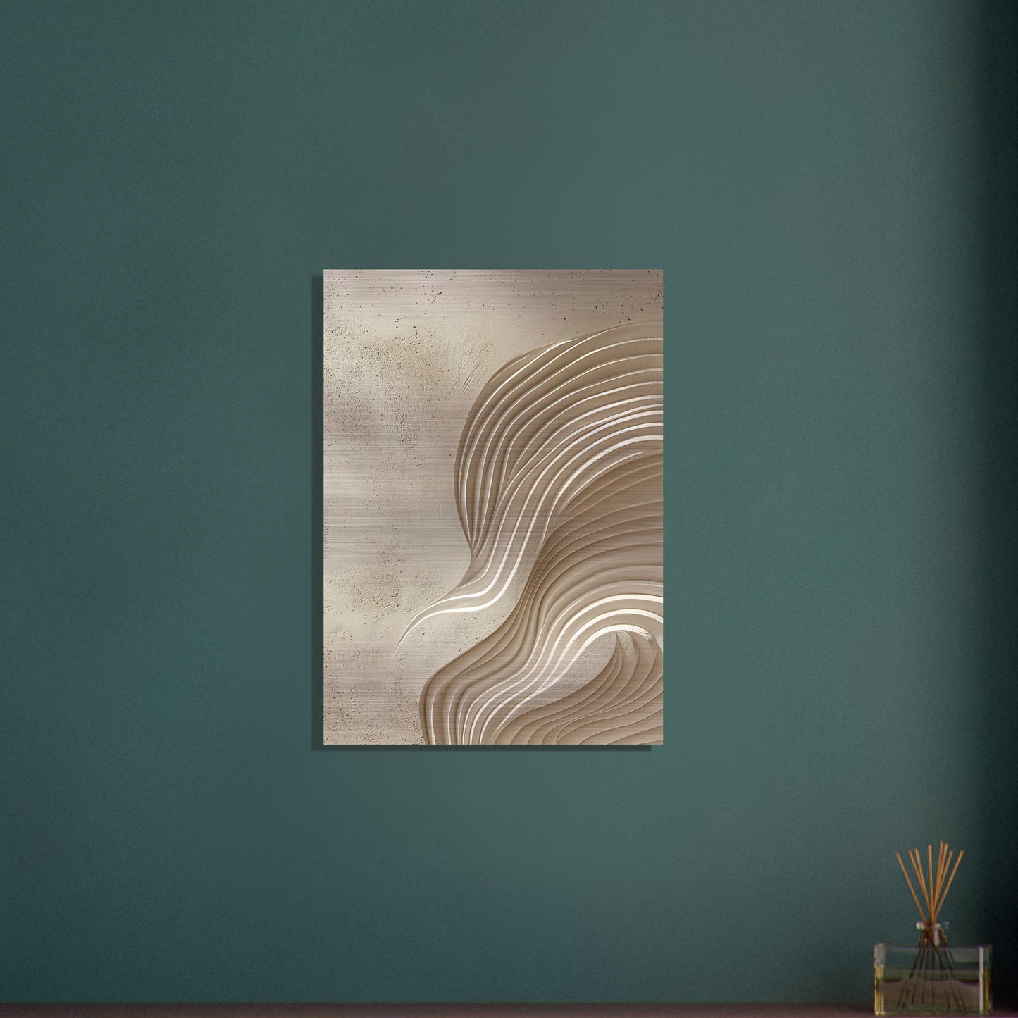 Desert Waves - Abstract wall art-print-on-aluminum